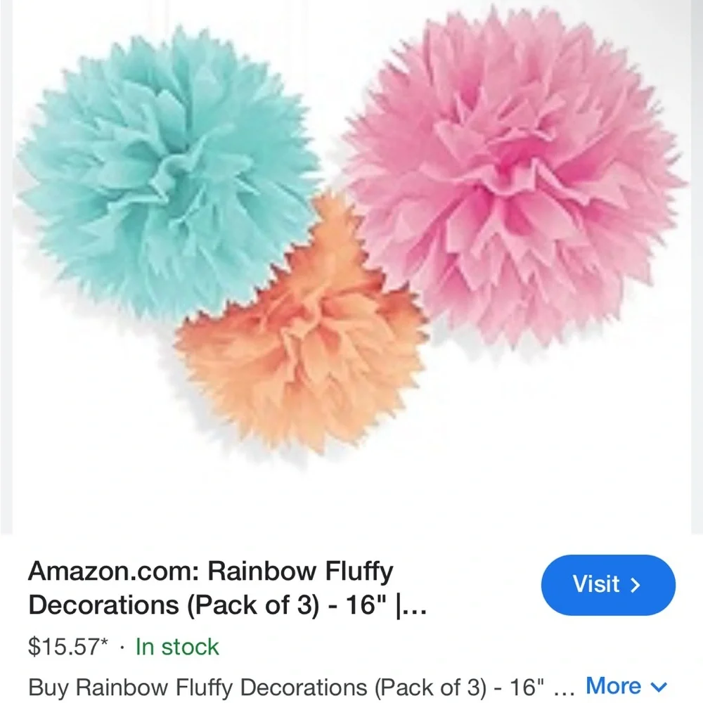 Colorful Party Decoration Bundle of 8 packages